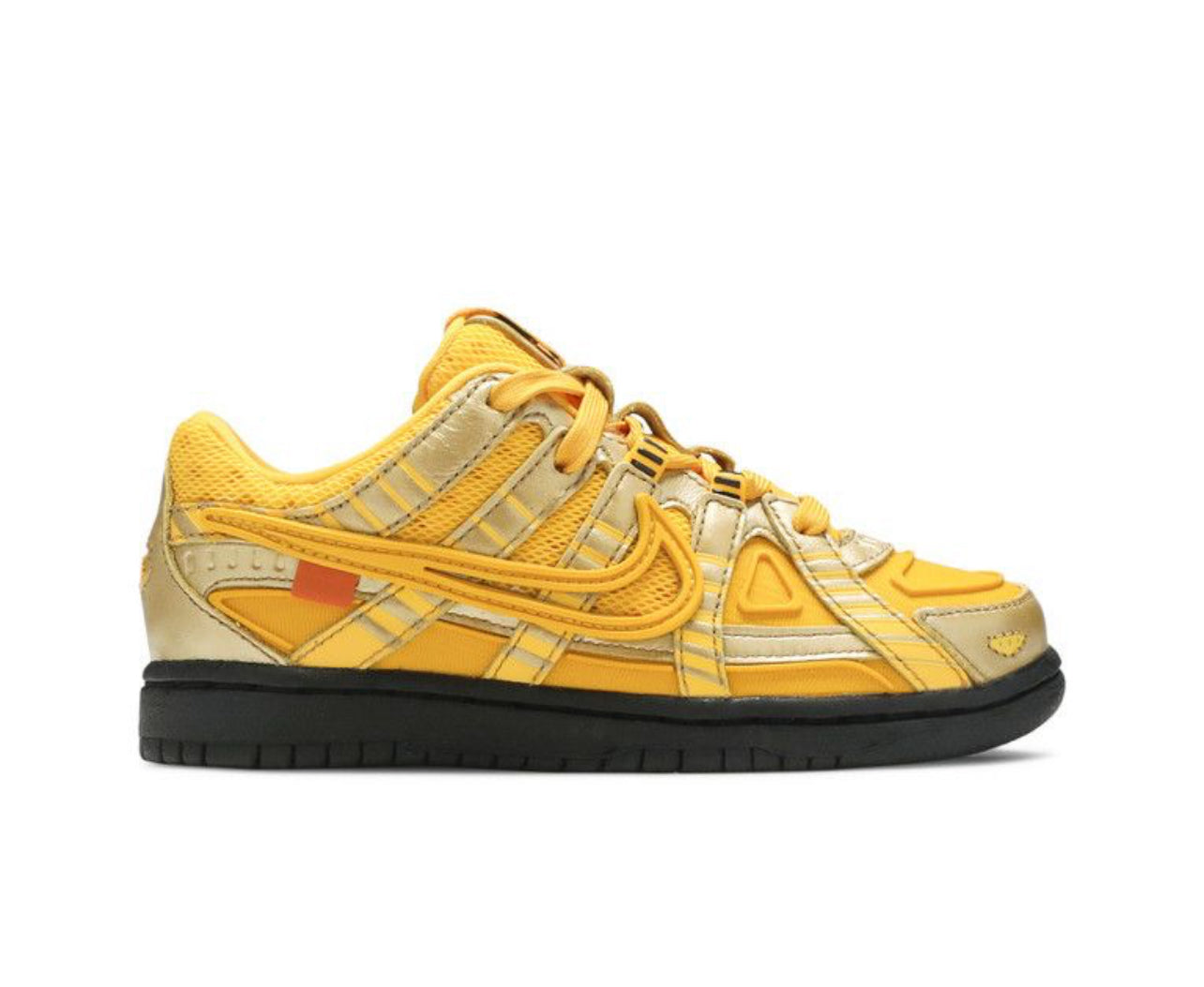 Nike Rubber Dunk Low Off White University Gold