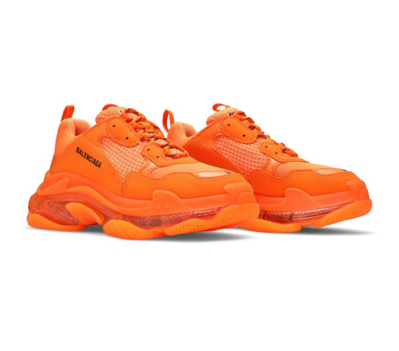 Balenciaga Triple S Clear Sole Orange