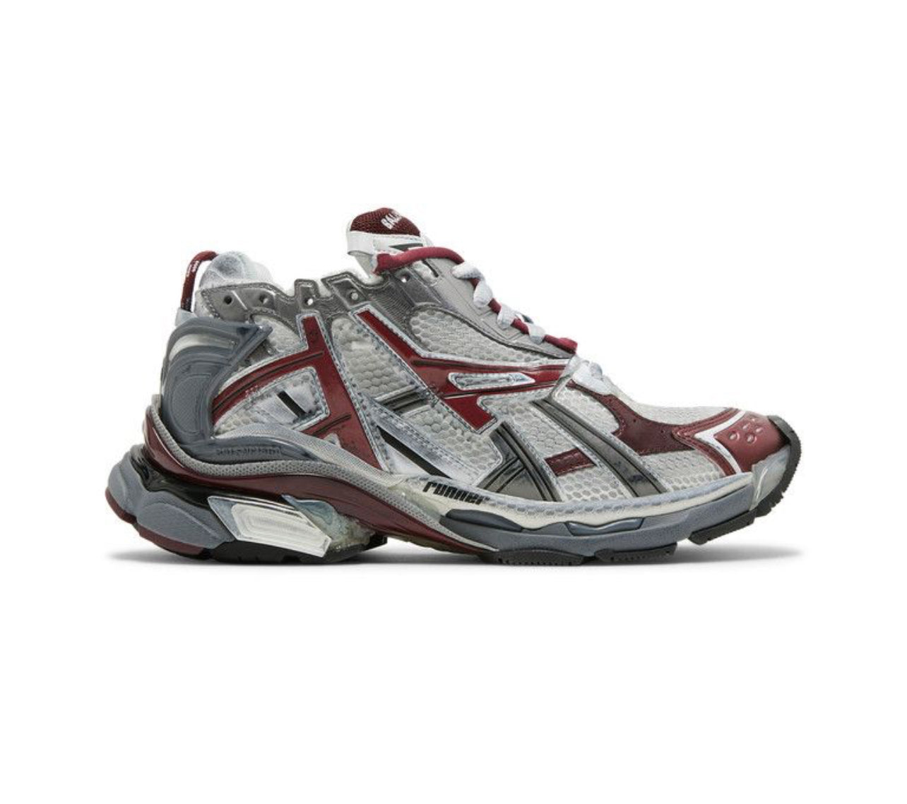 Balenciaga Runner Sneakers Burgundy