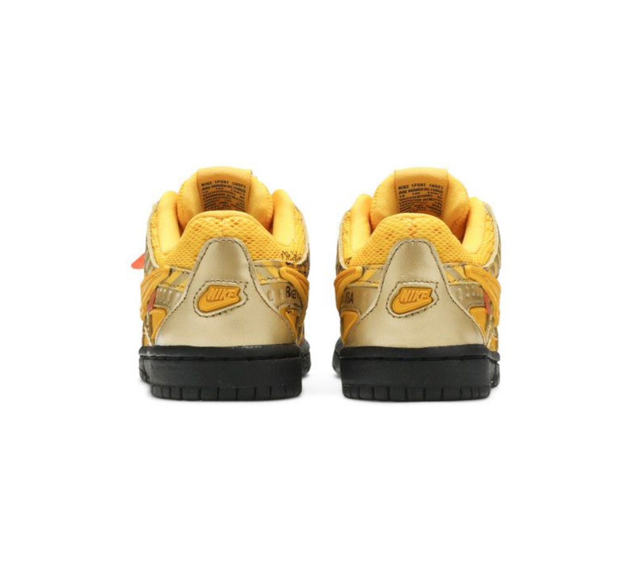 Nike Rubber Dunk Low Off White University Gold