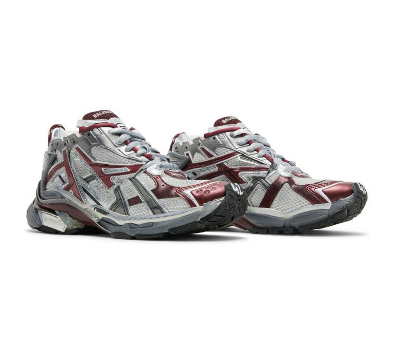 Balenciaga Runner Sneakers Burgundy