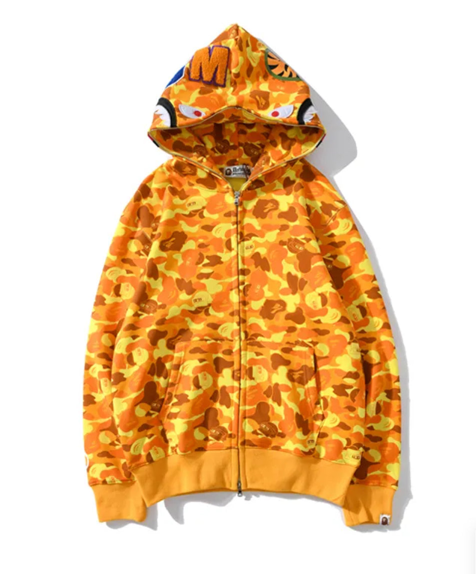 Bape ABC Camo Shark Zip Hoodie