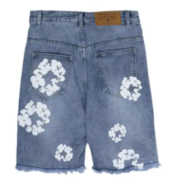 Denim Tears The Cotton Wreath Jean Shorts