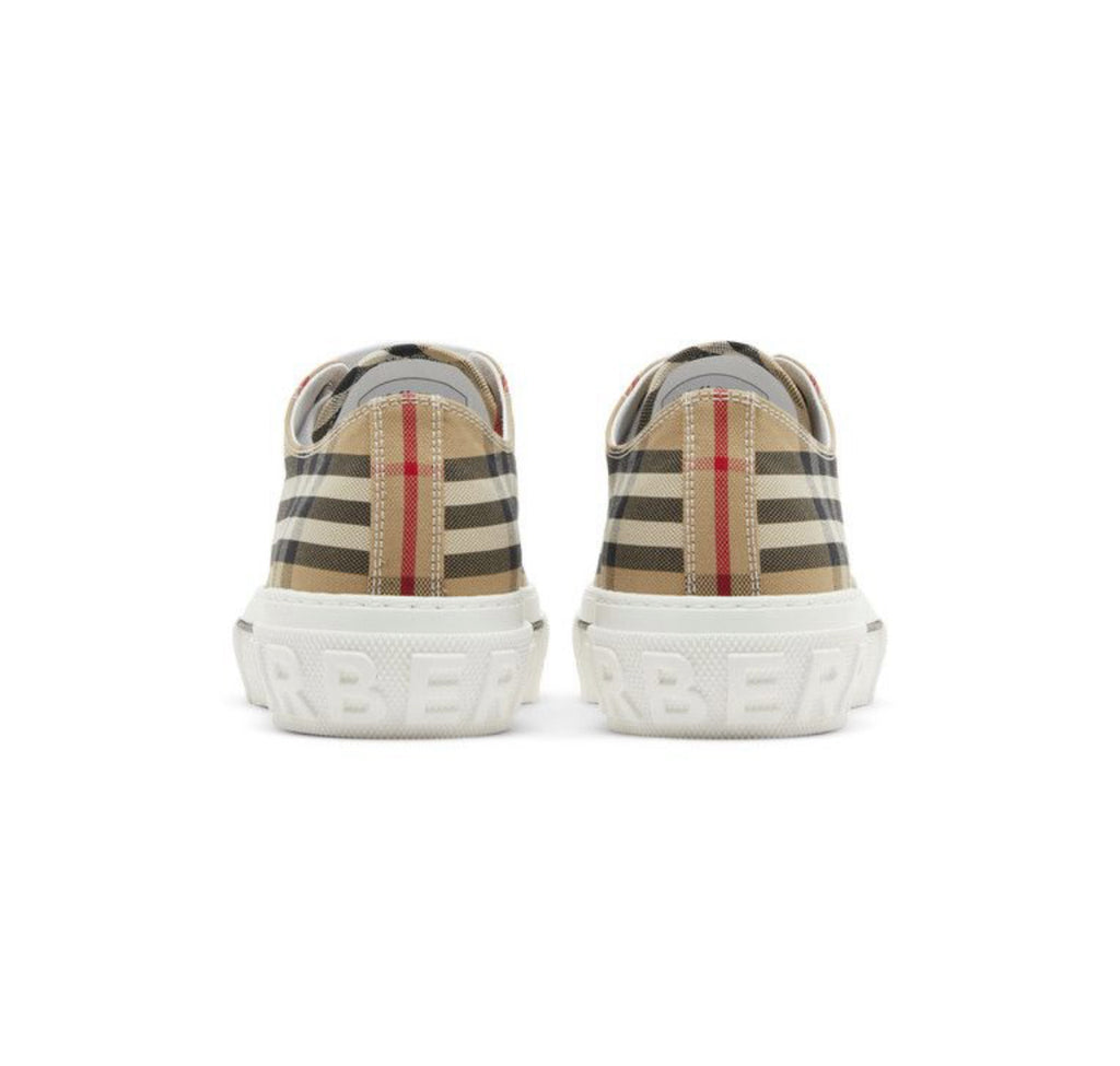 Burberry Check Cotton Sneakers Archive Beige