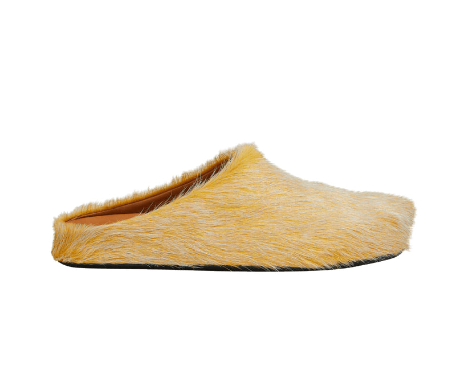 Marni Fussbet Sabot Slides Yellow