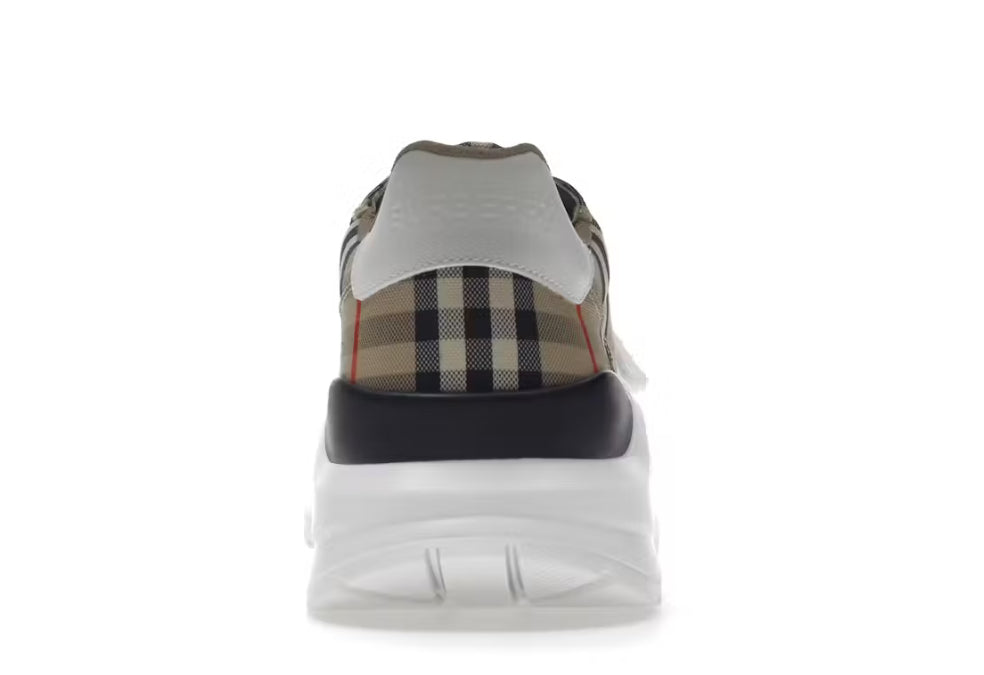 Burberry Check, Suede and Leather Sneakers