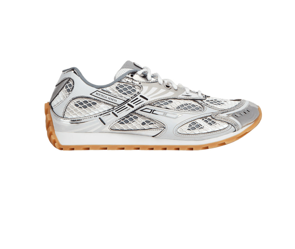 Bottega Veneta Orbit Sneaker White Silver