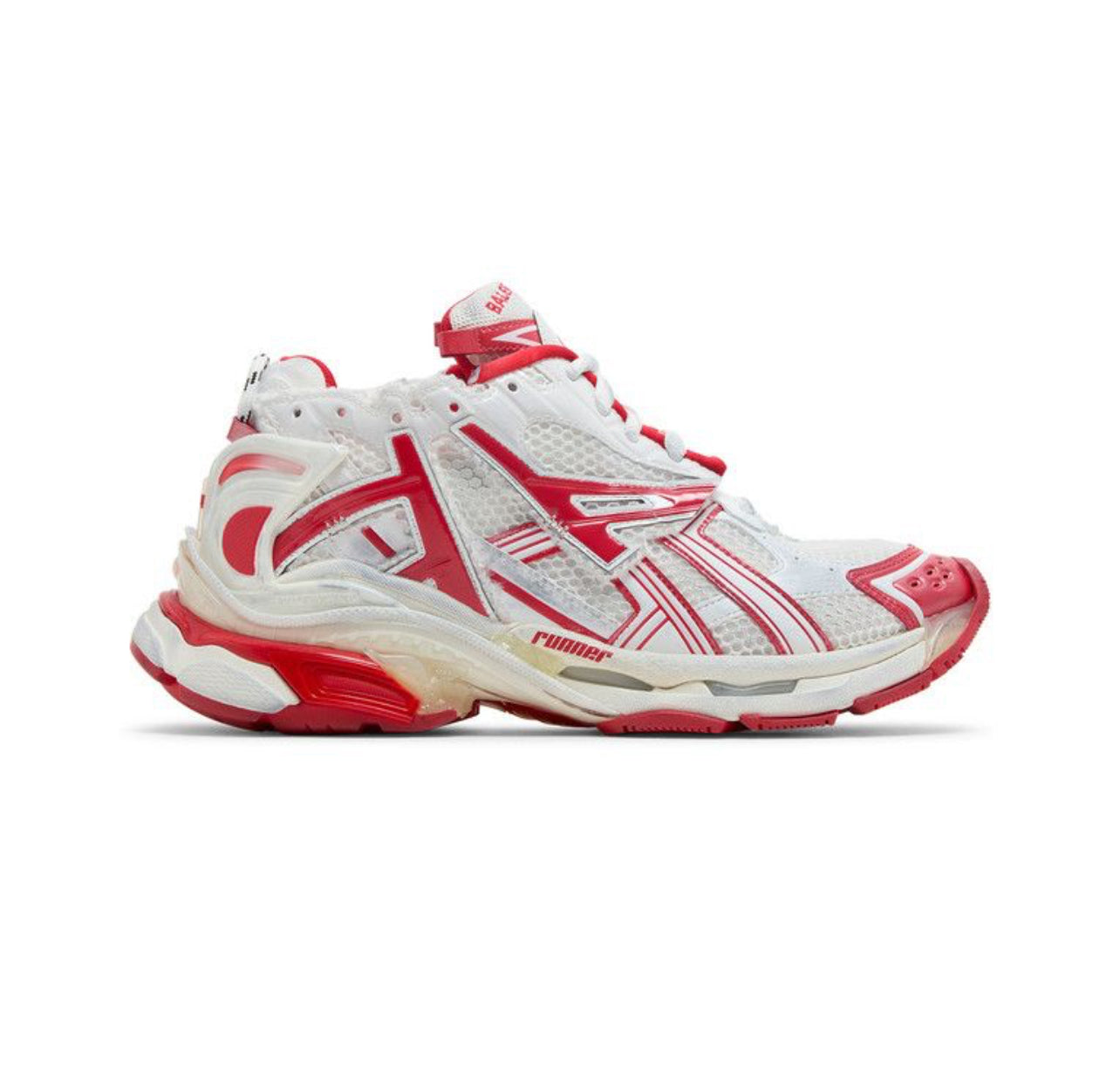Balenciaga Runner Sneakers White Red