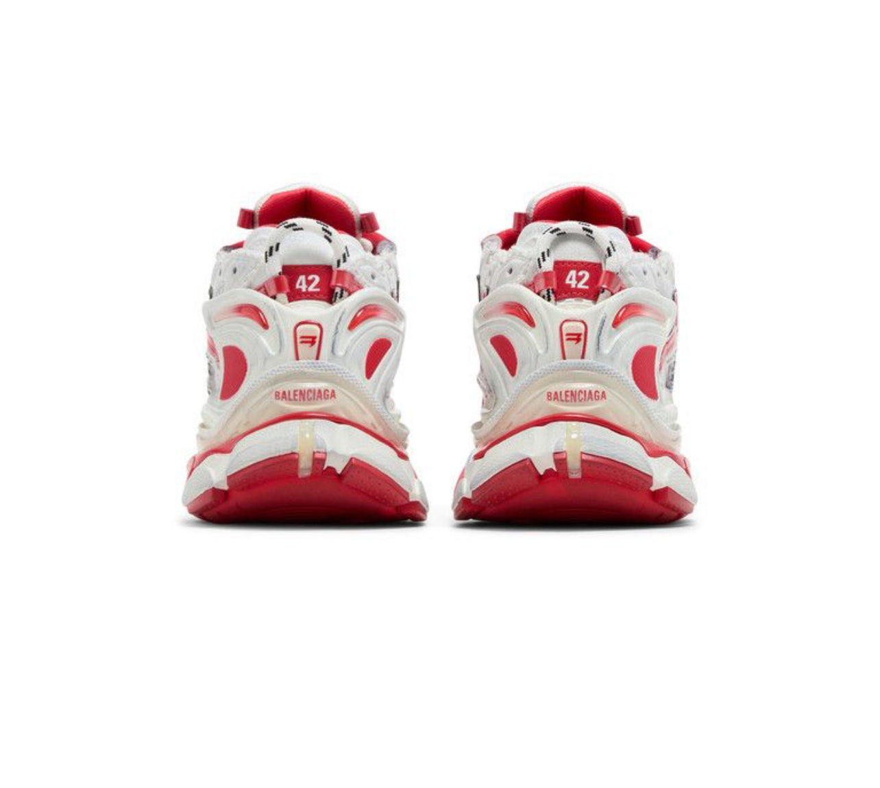 Balenciaga Runner Sneakers White Red