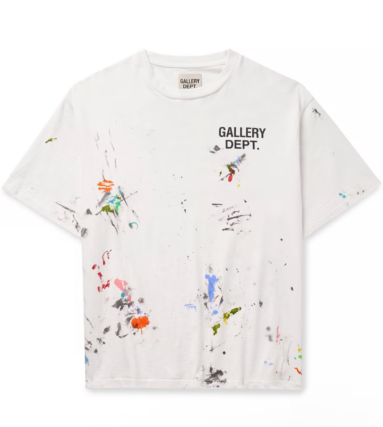 Gallery Dept Logo Print Cotton T-shirt
