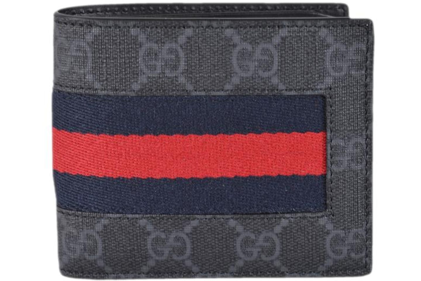 Gucci Bifold Wallet GG Supreme Web Black