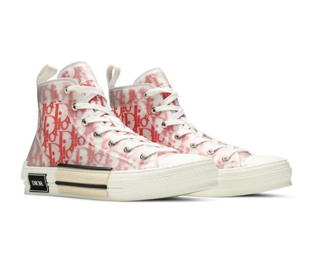Dior B23 High Dior Logo Oblique White Red
