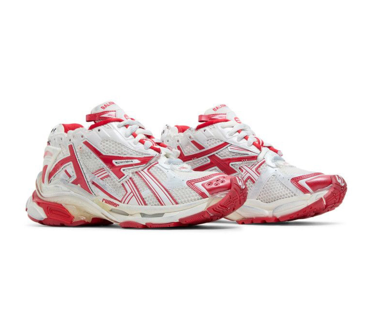 Balenciaga Runner Sneakers White Red