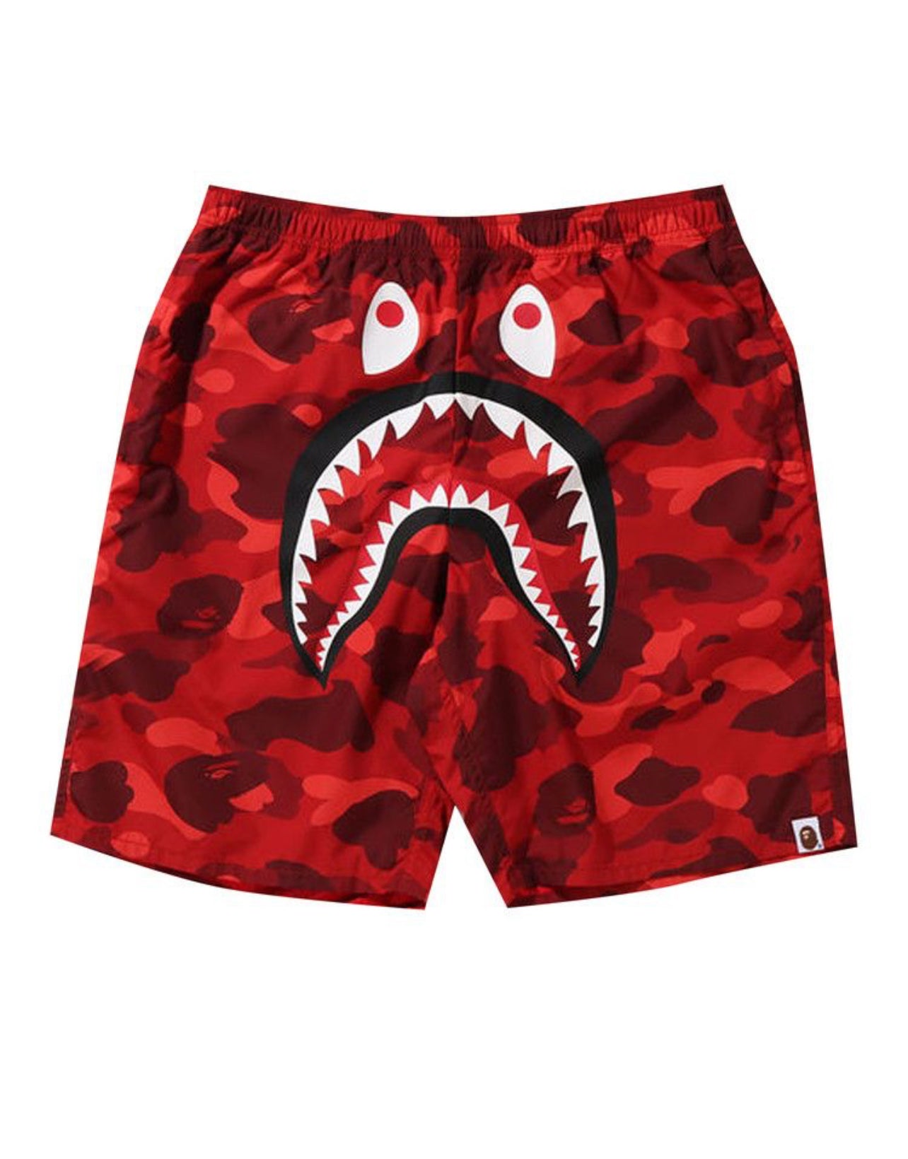 Bape Color Camo Shark Beach Shorts
