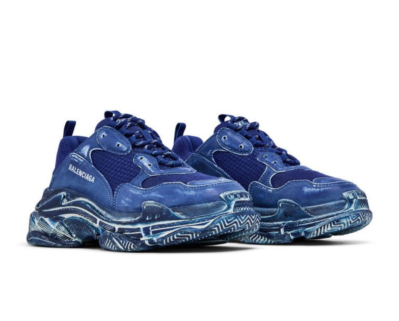 Balenciaga Triple S Faded Blue