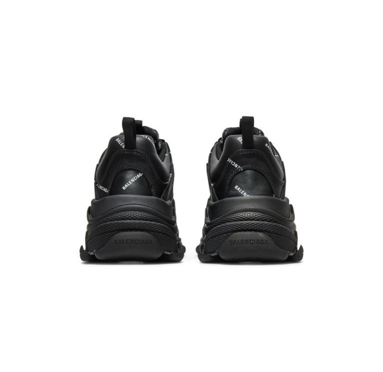 Balenciaga Triple S Allover Logo Black