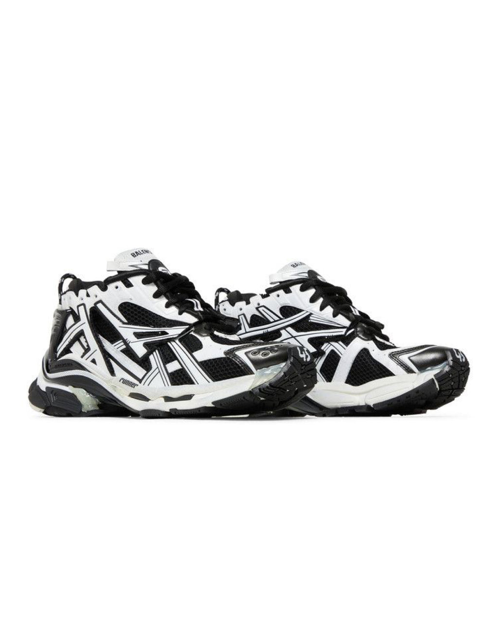 Balenciaga Runner Sneakers Black White