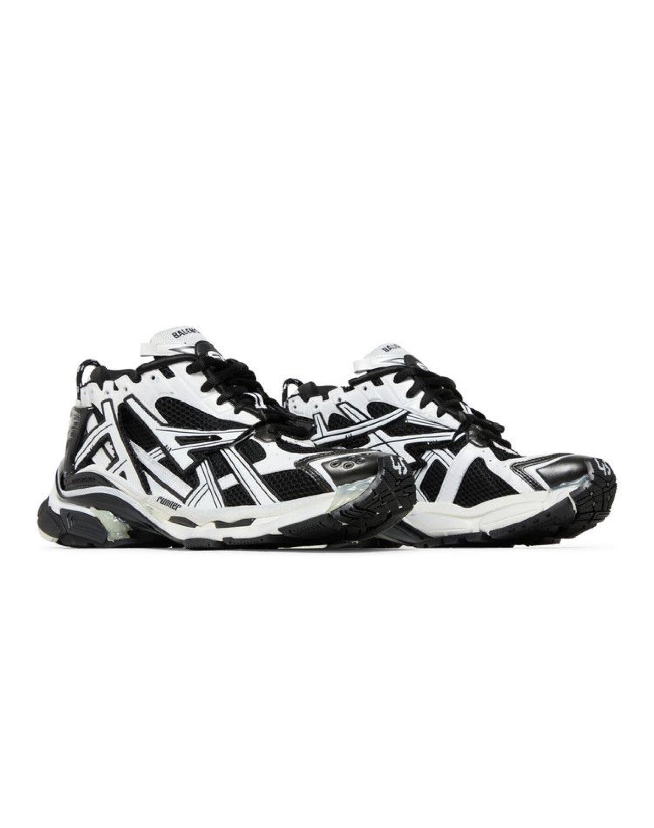 Balenciaga Runner Sneakers Black White