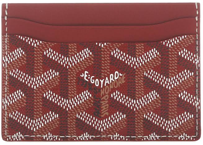 Goyard Saint Sulpice Card Holder Burgundy
