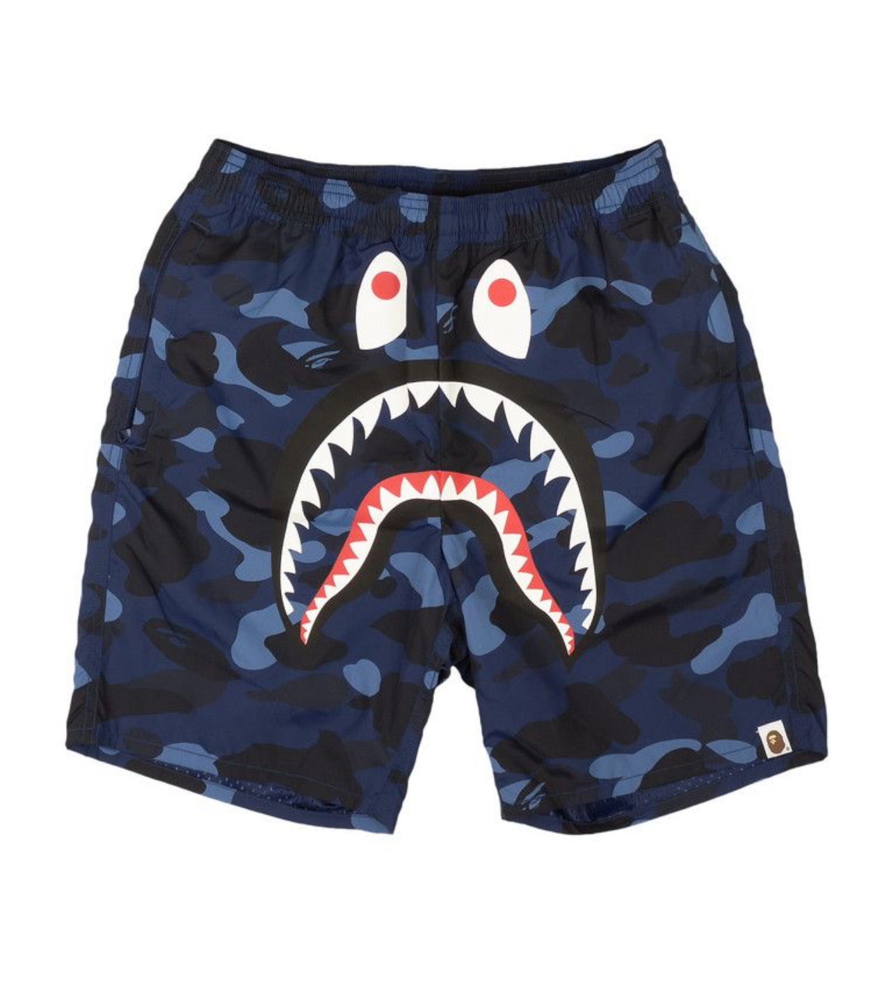 Bape Color Camo Shark Beach Shorts