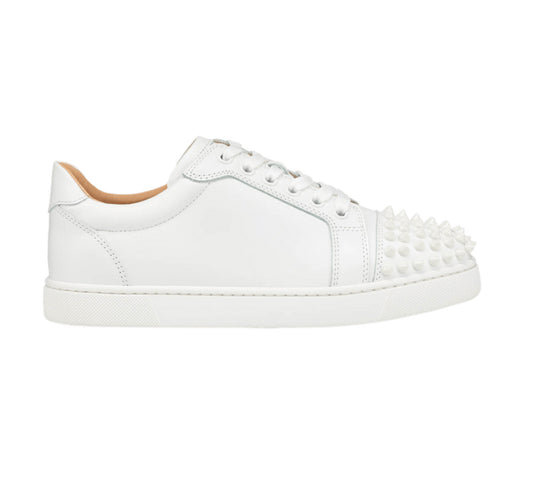 Christian Louboutin Louis Junior Spikes White