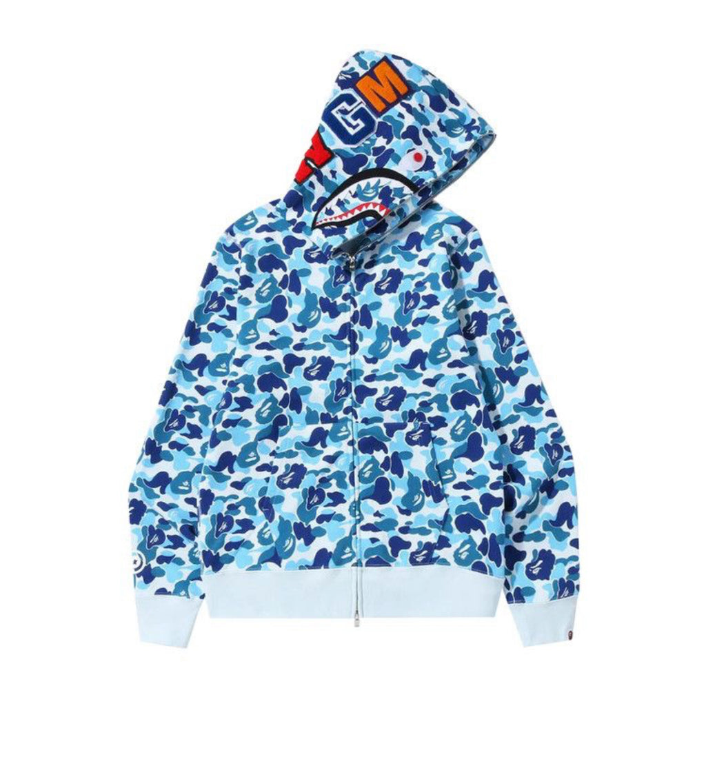 Bape ABC Camo Shark Zip Hoodie