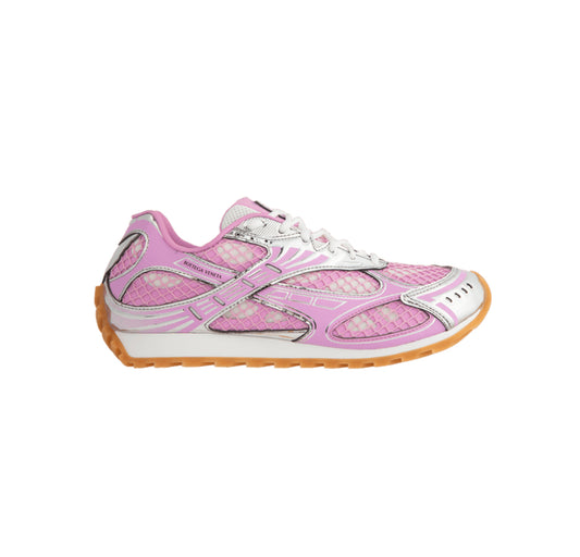 Bottega Veneta Orbit Sneaker Gloss Silver