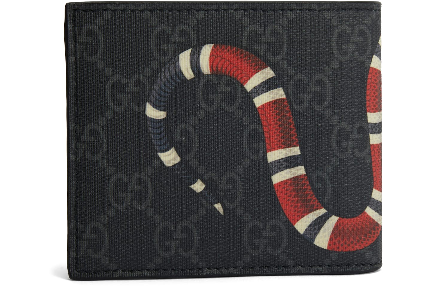 Gucci Kingsnake Wallet GG Supreme Black