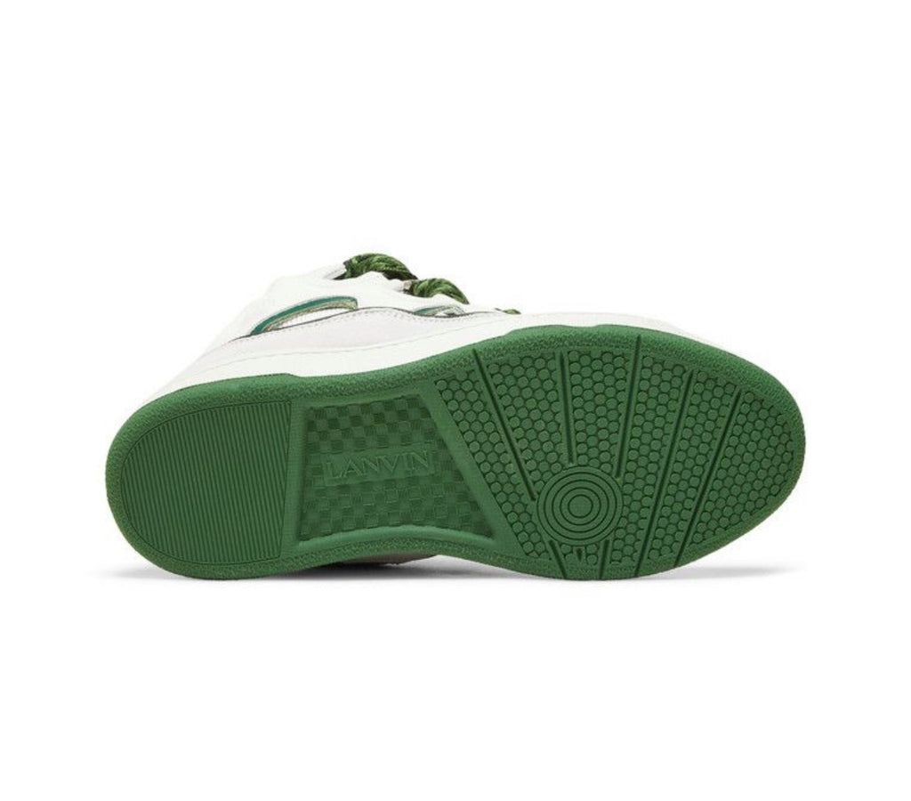 Lanvin Curb Sneakers White Green