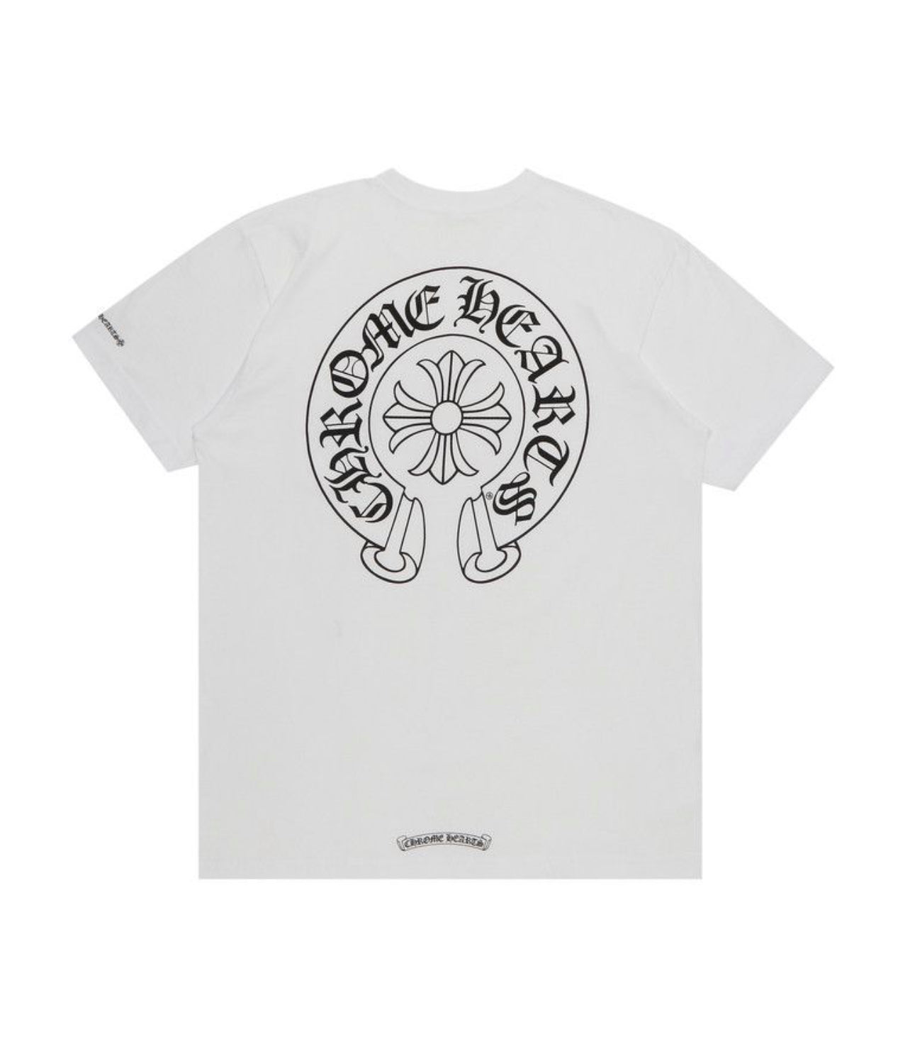 Chrome Heart Horseshoe Logo Pocket T-Shirt White