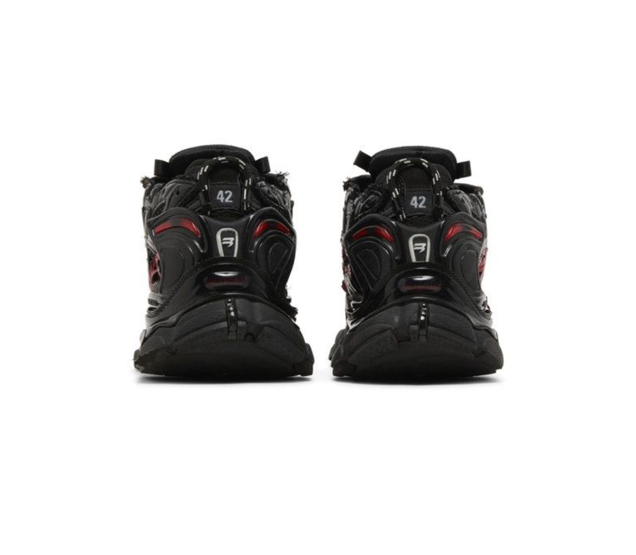 Balenciaga Runner Sneakers Black Red