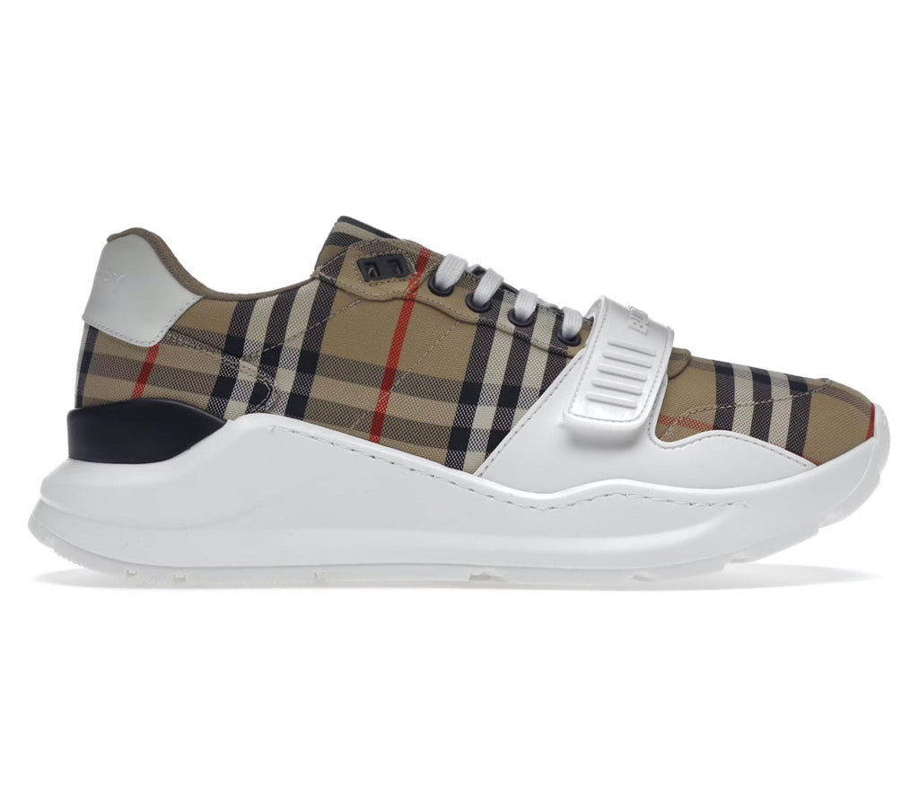 Burberry Check, Suede and Leather Sneakers