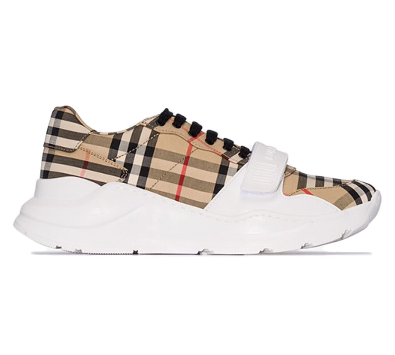 Burberry Men's Regis Check Trainer Sneakers