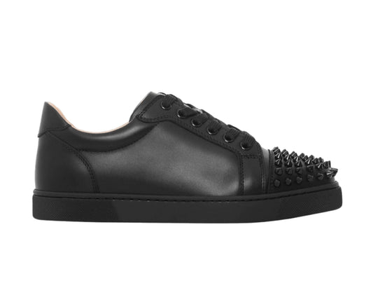 Christian Louboutin Vieira Spikes Flat Calf Black