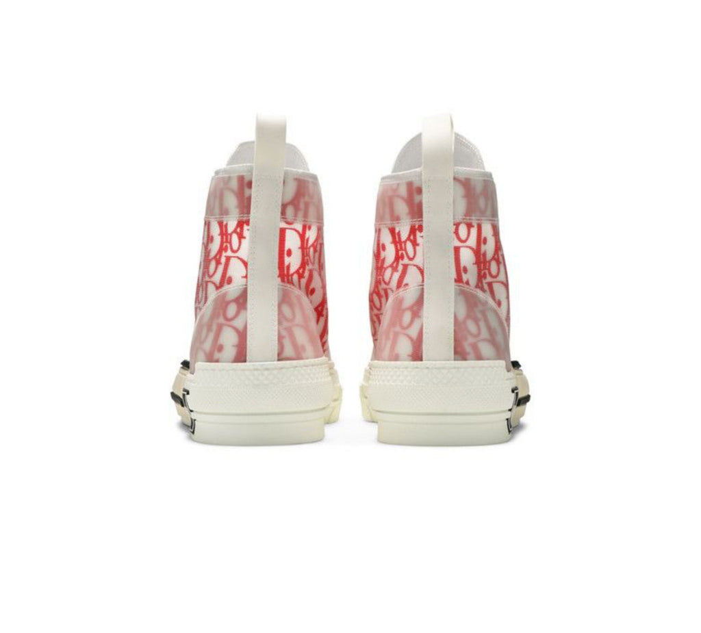 Dior B23 High Dior Logo Oblique White Red