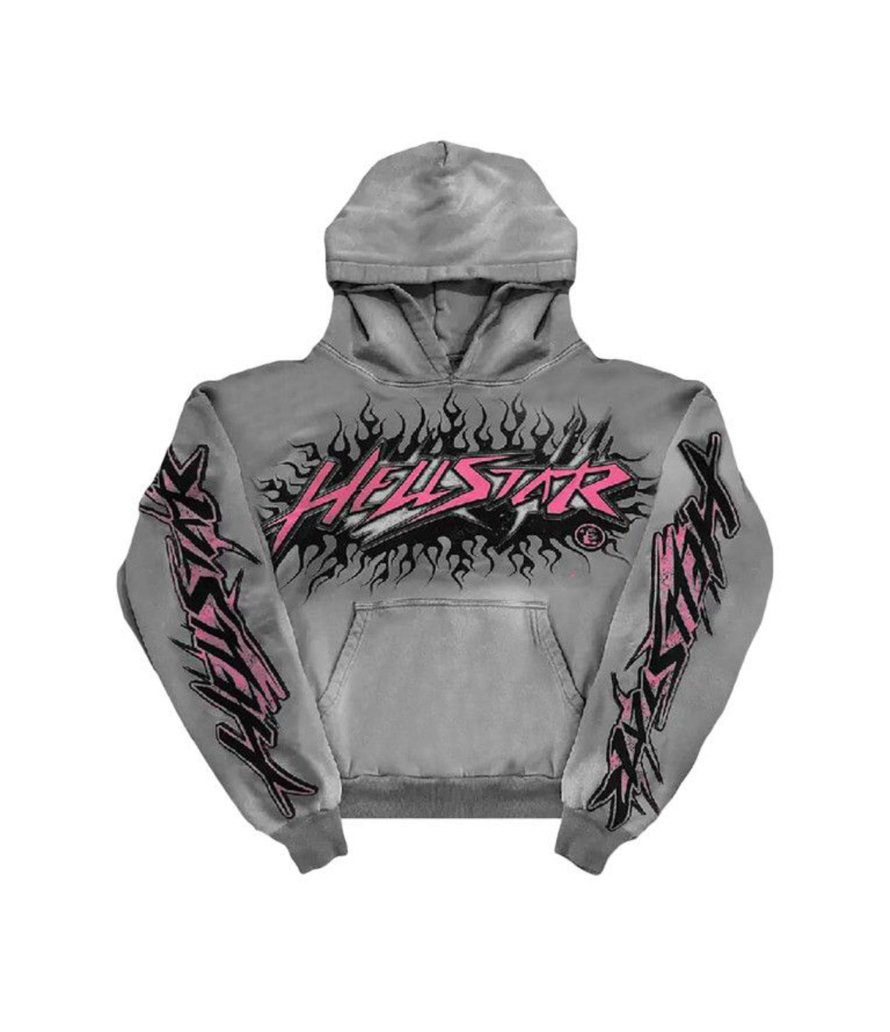 Hellstar Future Flame Hoodie Grey
