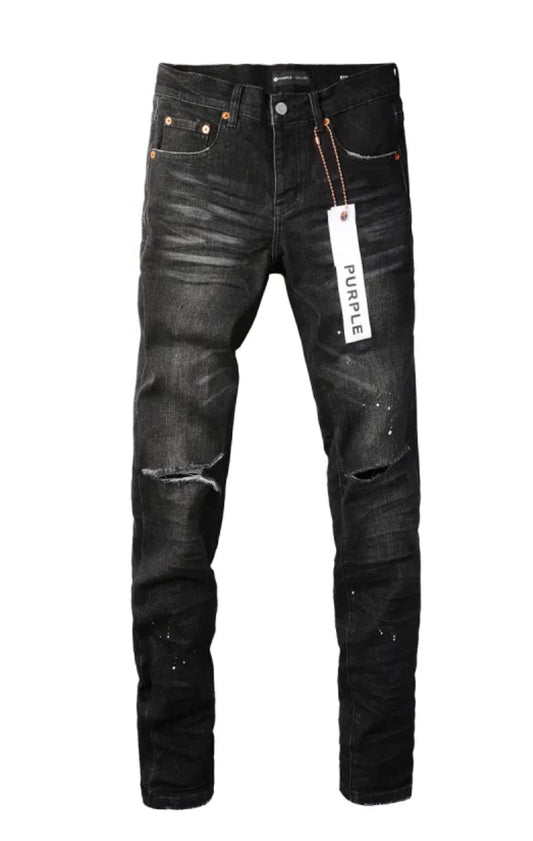 Purple Brand Jeans Dark Grey Paint