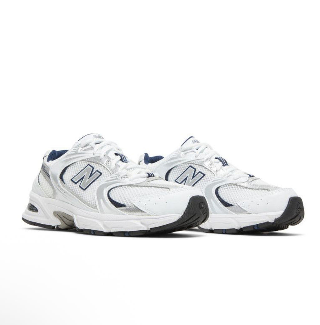 New Balance 530 White Silver Navy