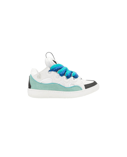 Lanvin Curb Sneakers White Green