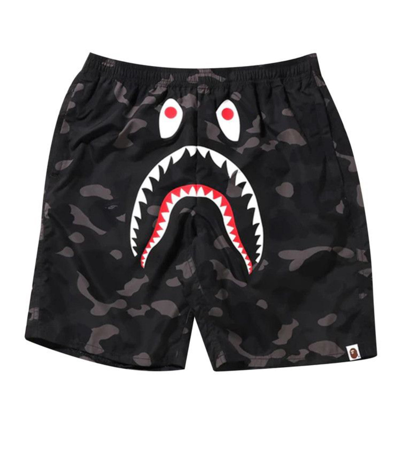 Bape Color Camo Shark Beach Shorts