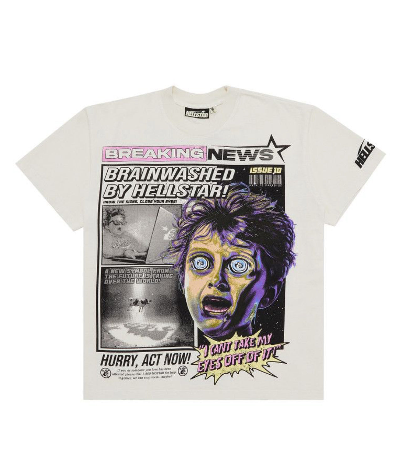 Hellstar Breaking News T-shirt White