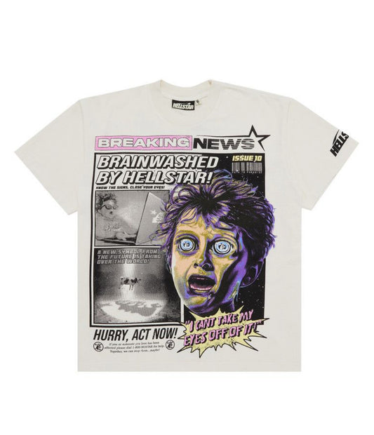 Hellstar Breaking News T-shirt White