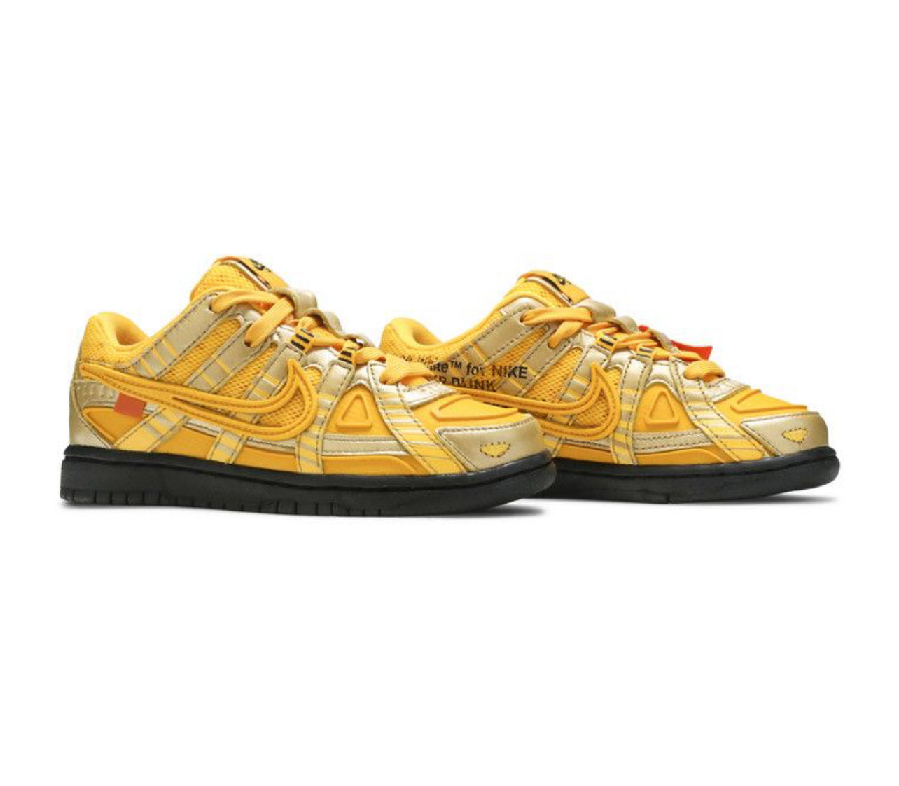 Nike Rubber Dunk Low Off White University Gold