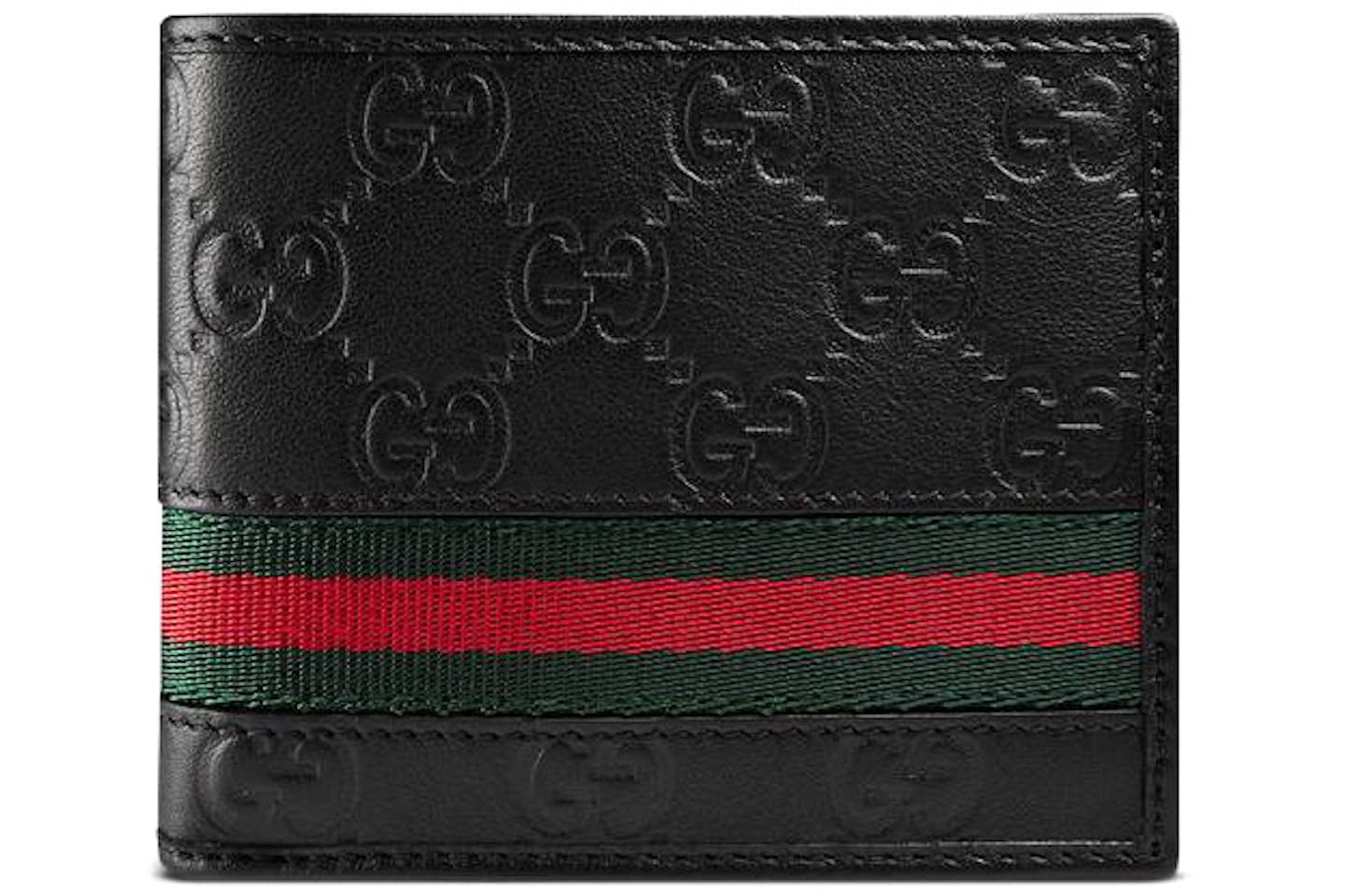 Gucci Bifold Wallet Signature Web Black