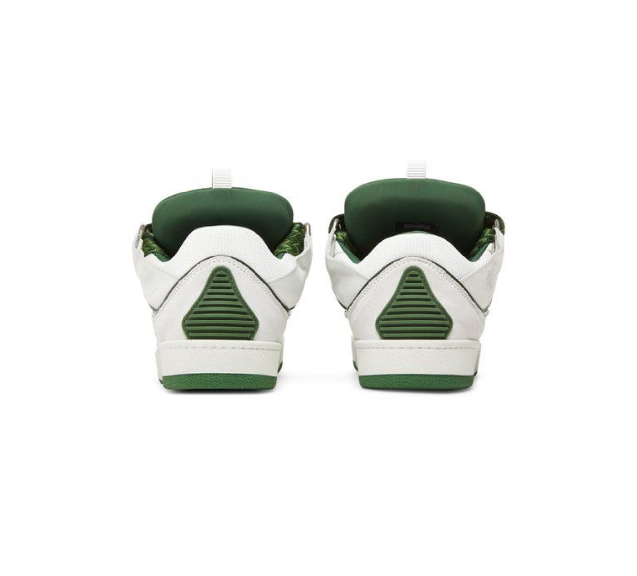 Lanvin Curb Sneakers White Green
