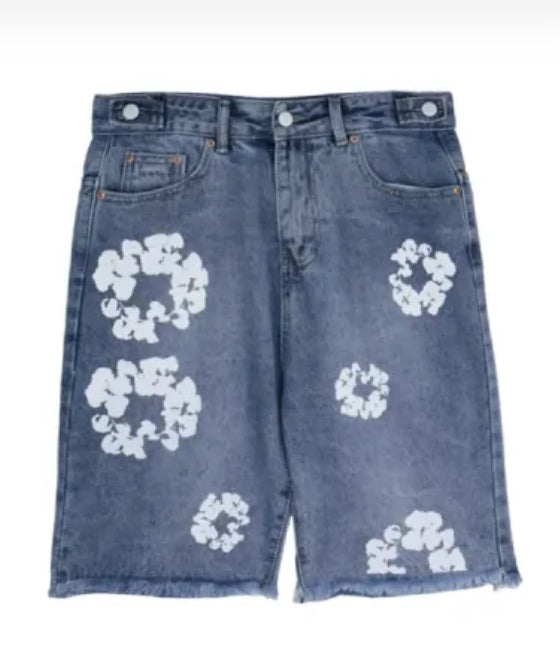 Denim Tears The Cotton Wreath Jean Shorts