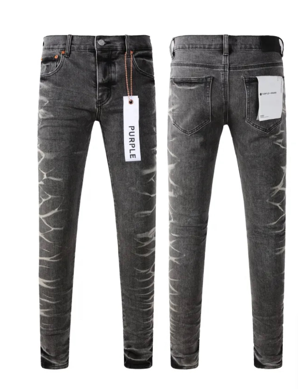 Purple Brand Jeans Ripped Dark Grey