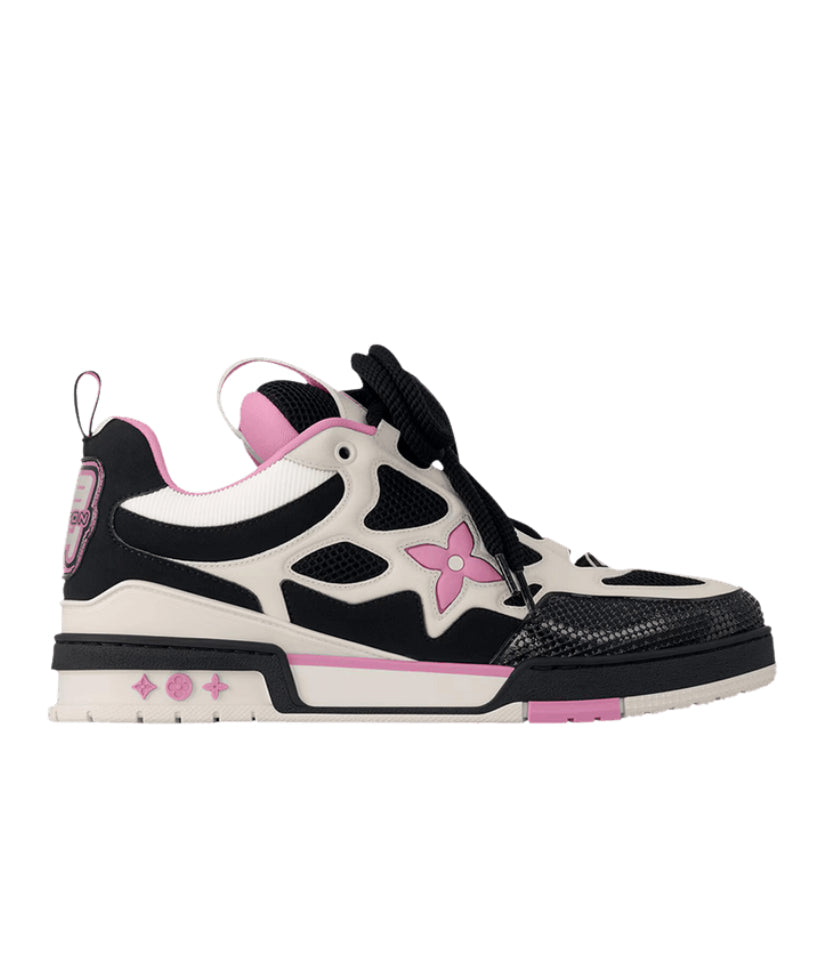 Louis Vuitton Skate Sneaker Black Cream Pink