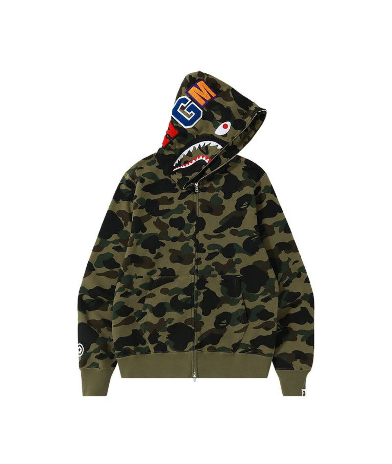 Bape ABC Camo Shark Zip Hoodie