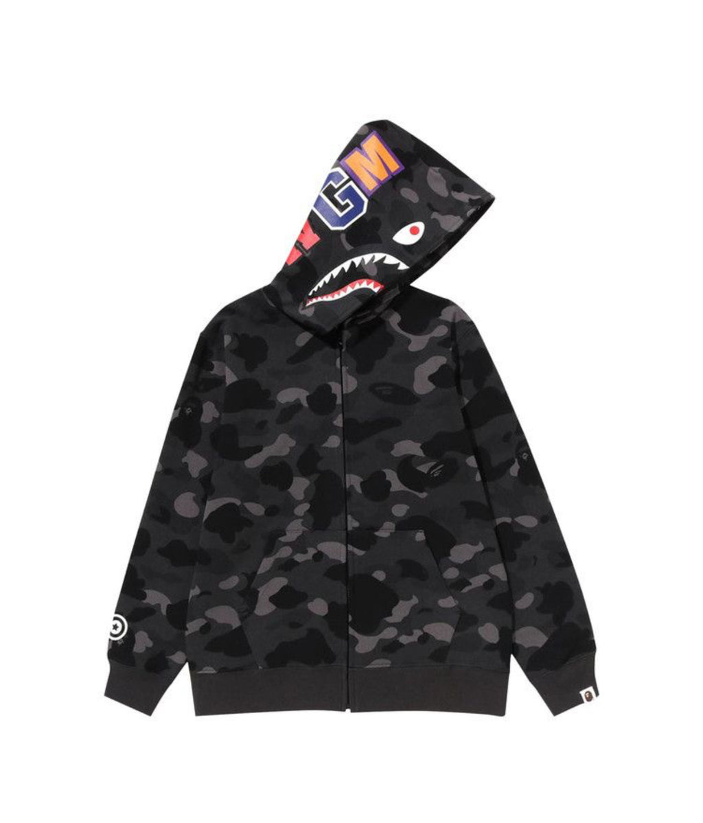 Bape Color Camo Shark Full Zip Hoodie
